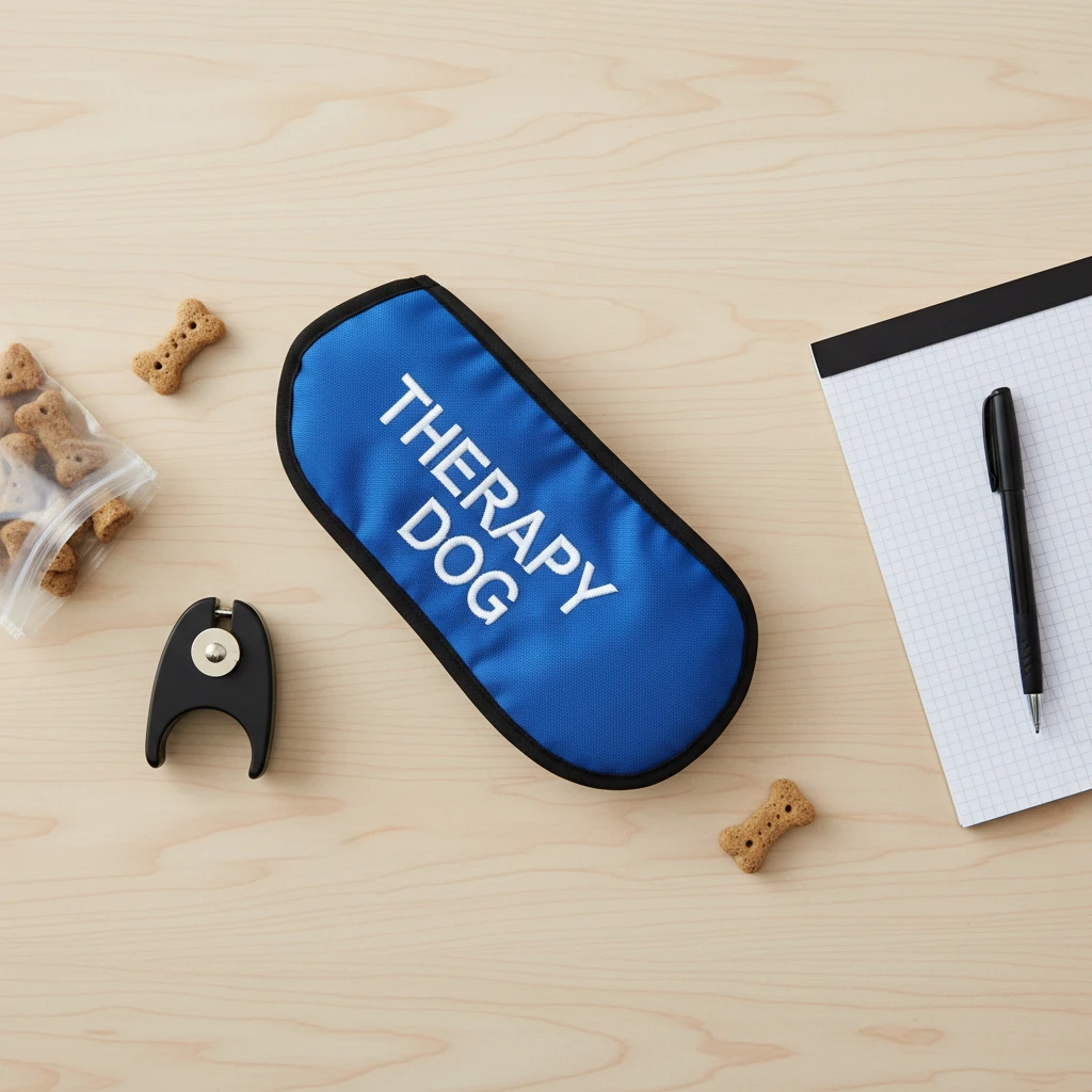 Therapy dog equipment and training materials