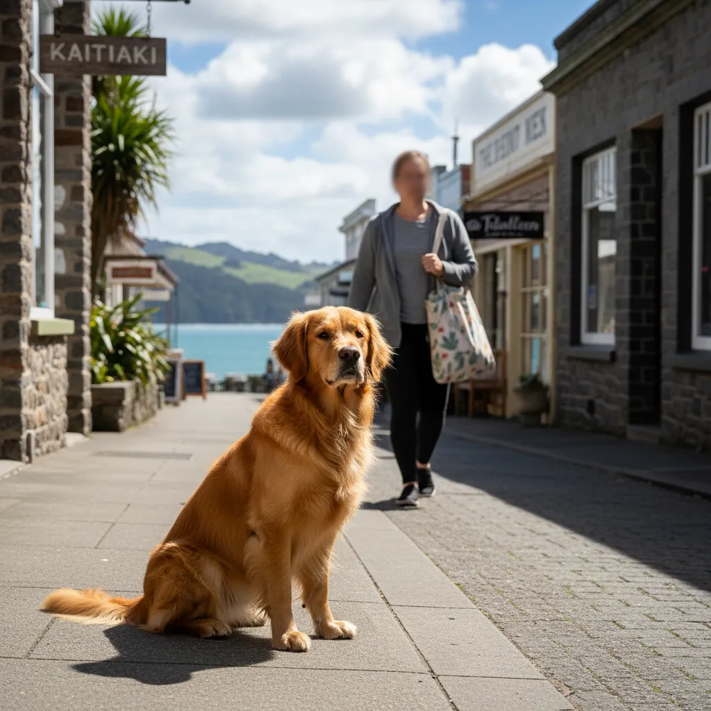 Golden Retriever demonstrating the stay command during a Bronze level assessment