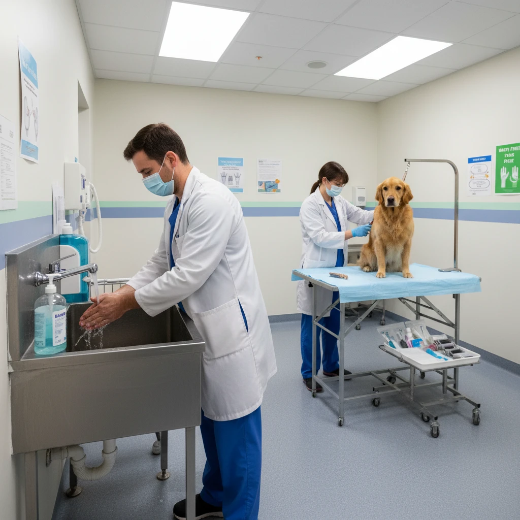 Hygiene and safety protocols for therapy dogs
