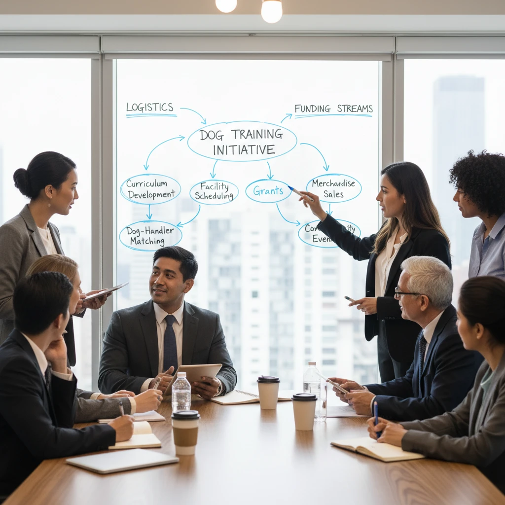 Planning logistics for assistance dog funding