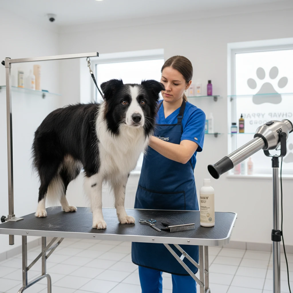 Professional grooming for therapy dog maintenance