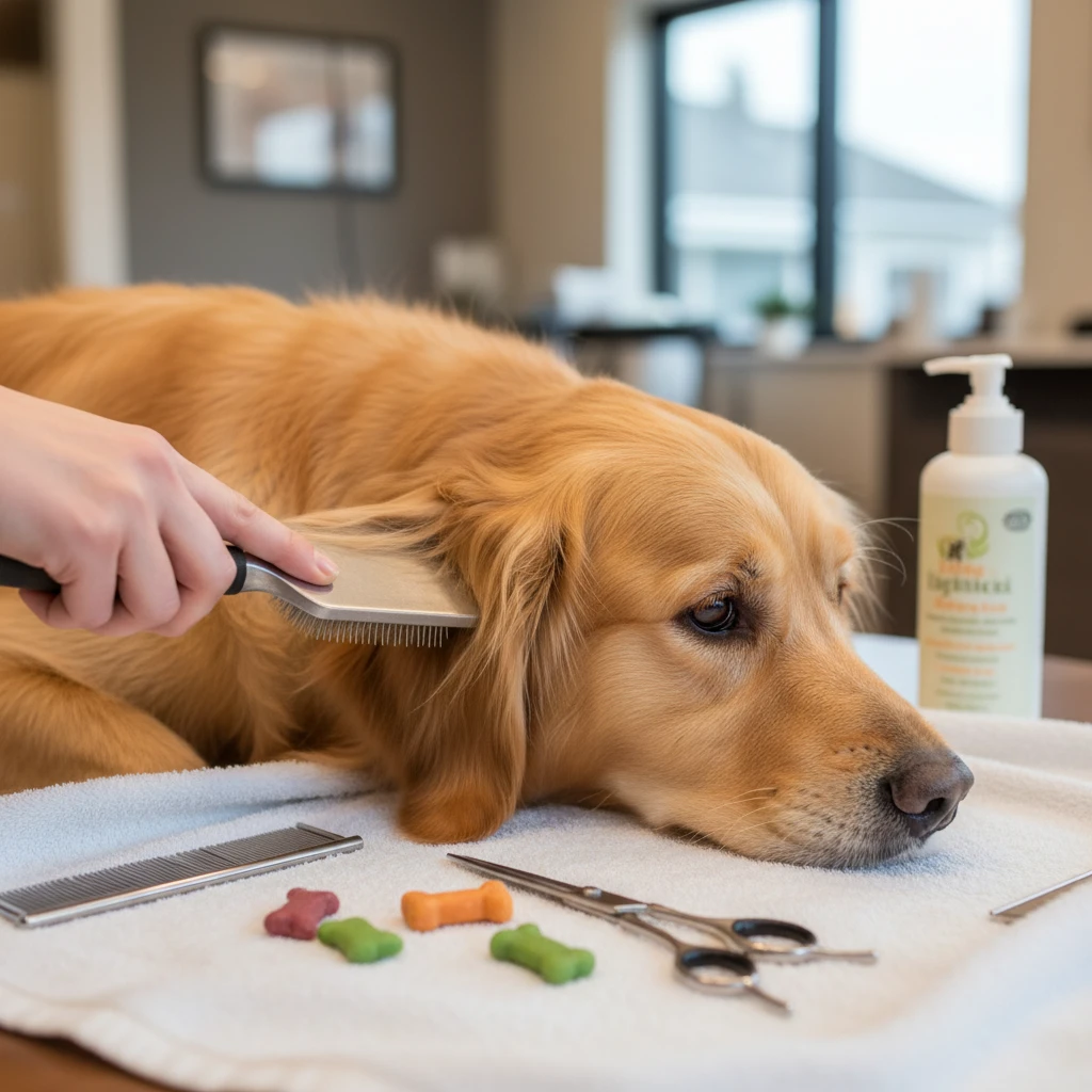 Grooming standards for visiting therapy dogs being applied