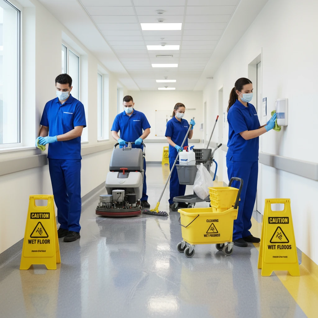 Sanitation and waste management in clinical areas