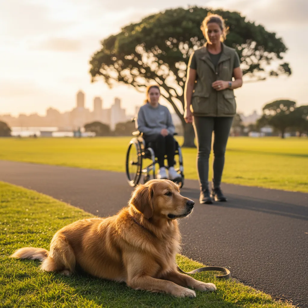 Top rated therapy dog trainers Auckland conducting temperament training