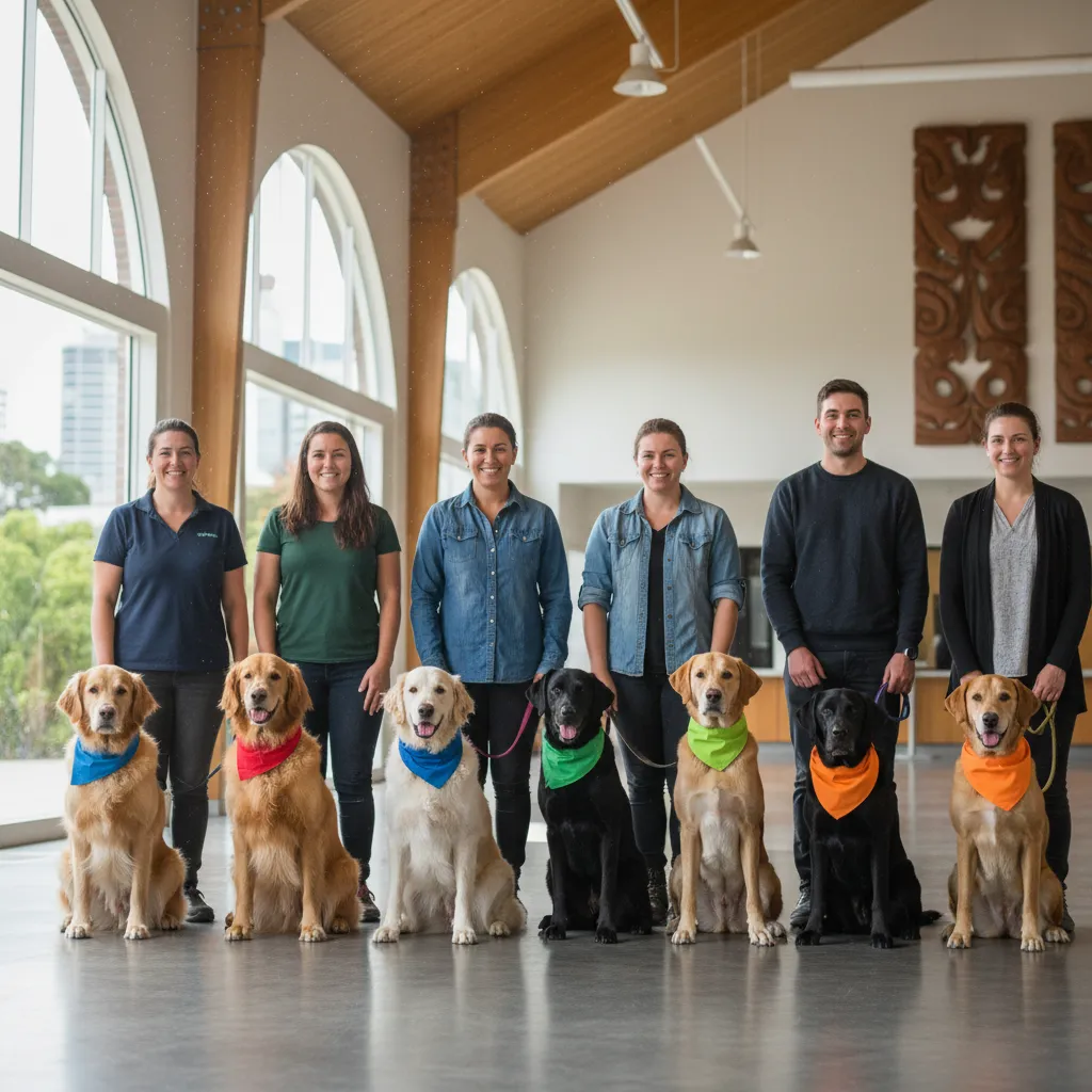Accredited therapy dog teams in Auckland ready for deployment