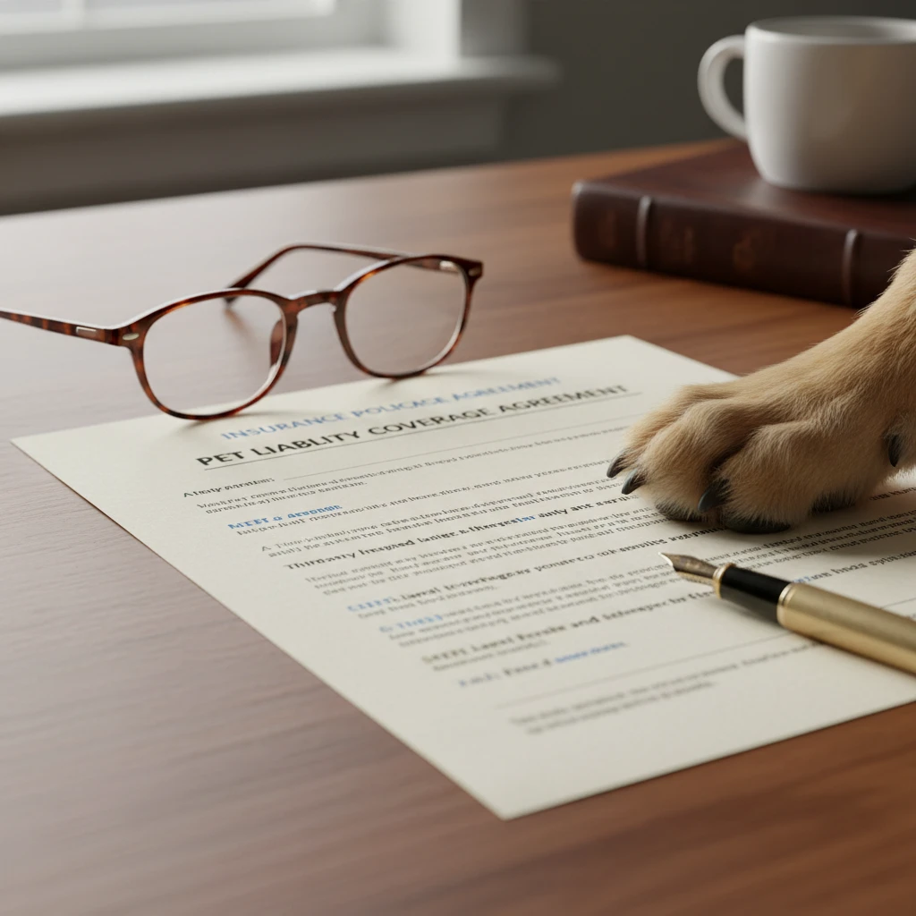 Reviewing therapy dog insurance policy details
