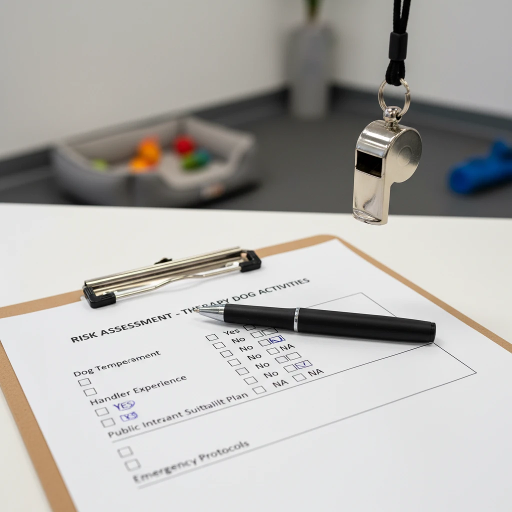 Risk management checklist for therapy dogs