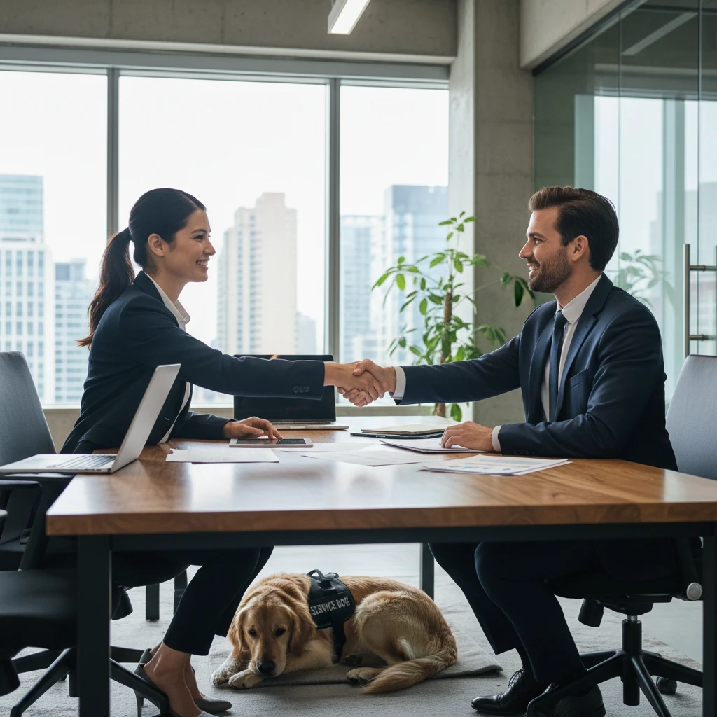 Consulting with an insurance broker for therapy dog coverage