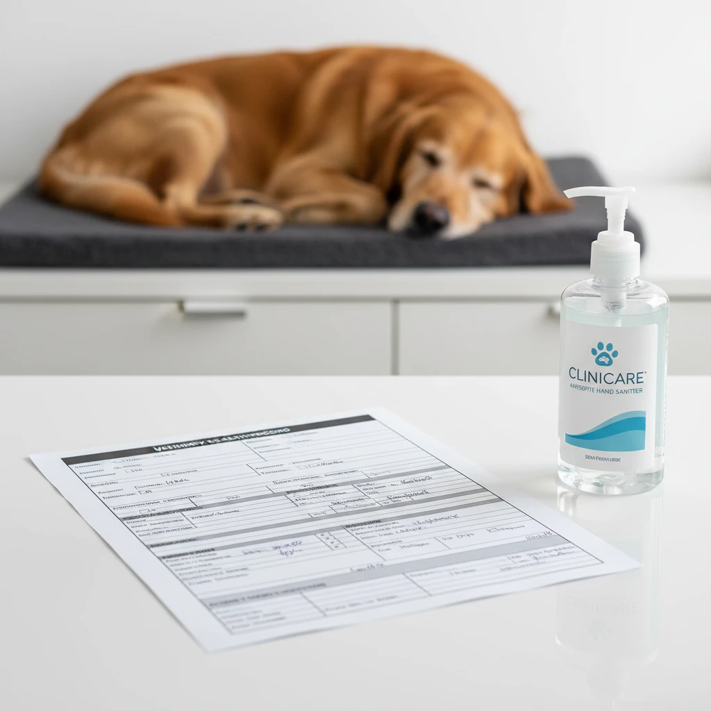 Health and safety documentation for therapy dog integration