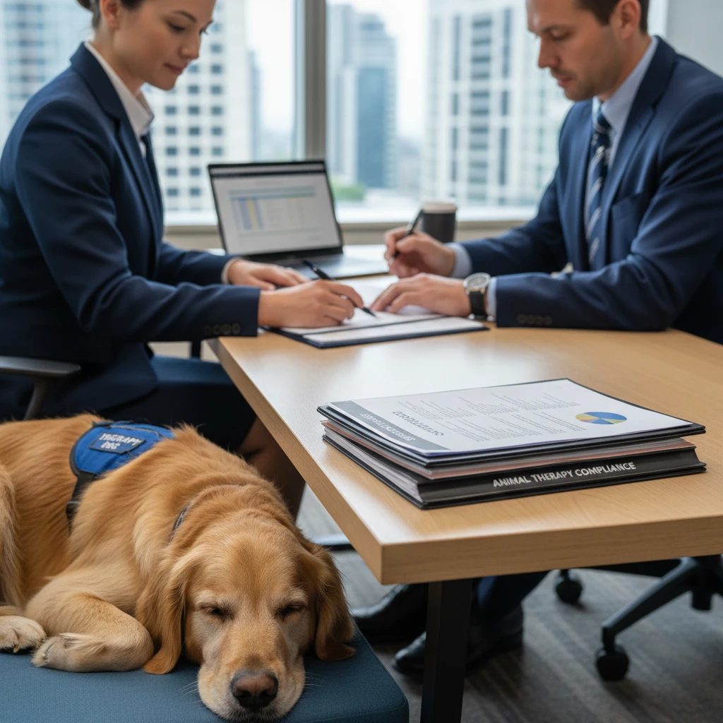 PCBU and handler reviewing safety compliance documents