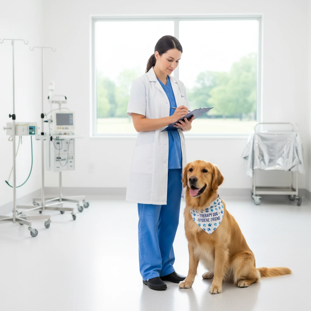 Clinical audit checklist for therapy dogs in healthcare