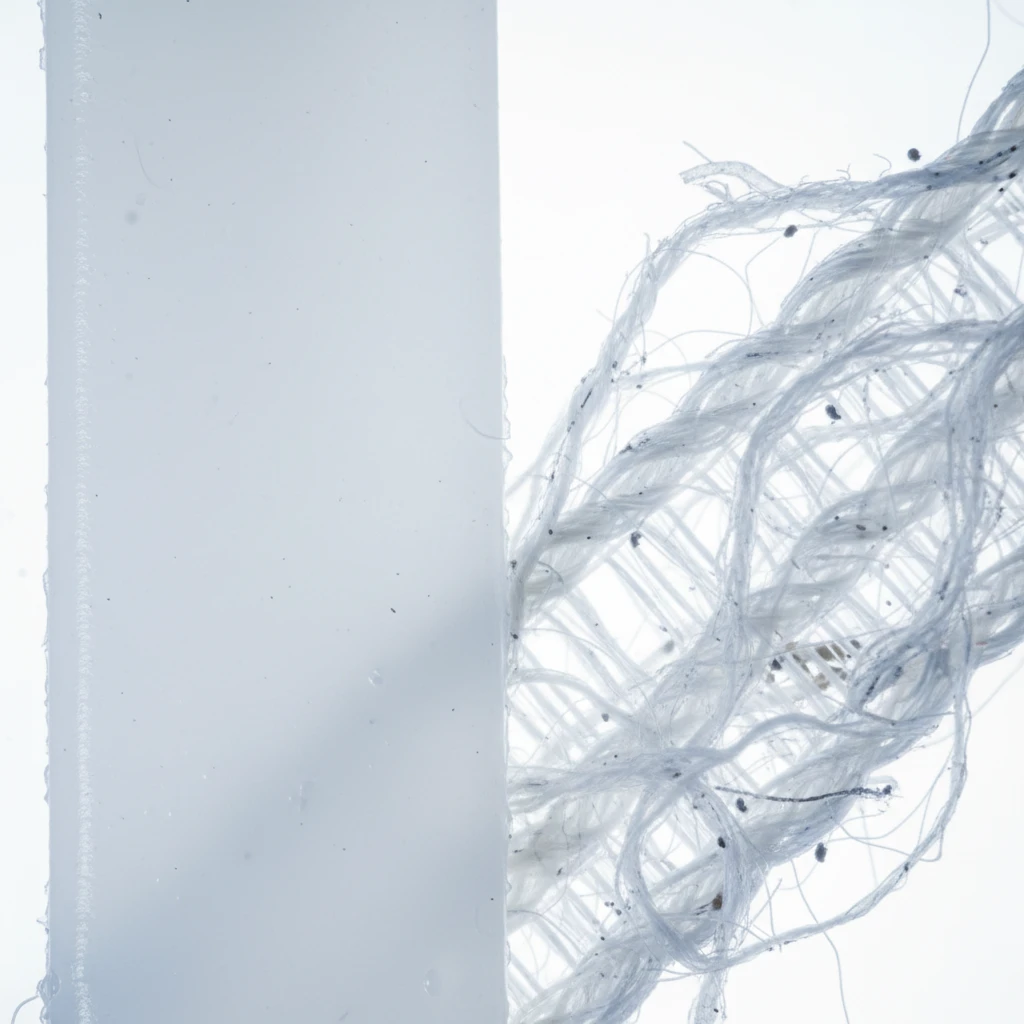 Macro comparison of Biothane surface versus nylon webbing for infection control