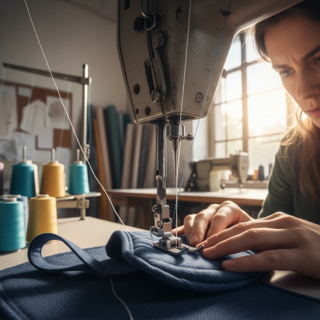 Custom manufacturing of a therapy dog vest in a workshop