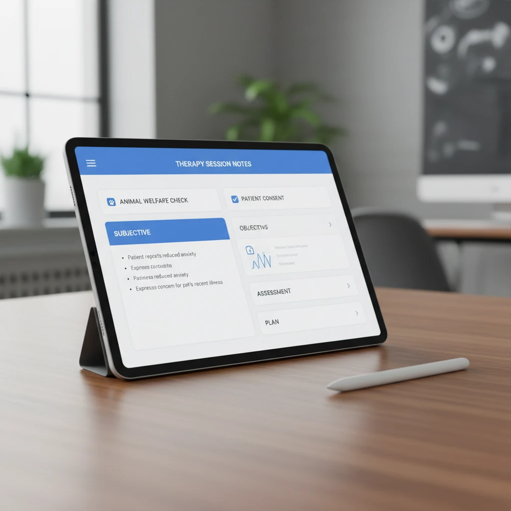 Digital interface for AAT documentation templates NZ