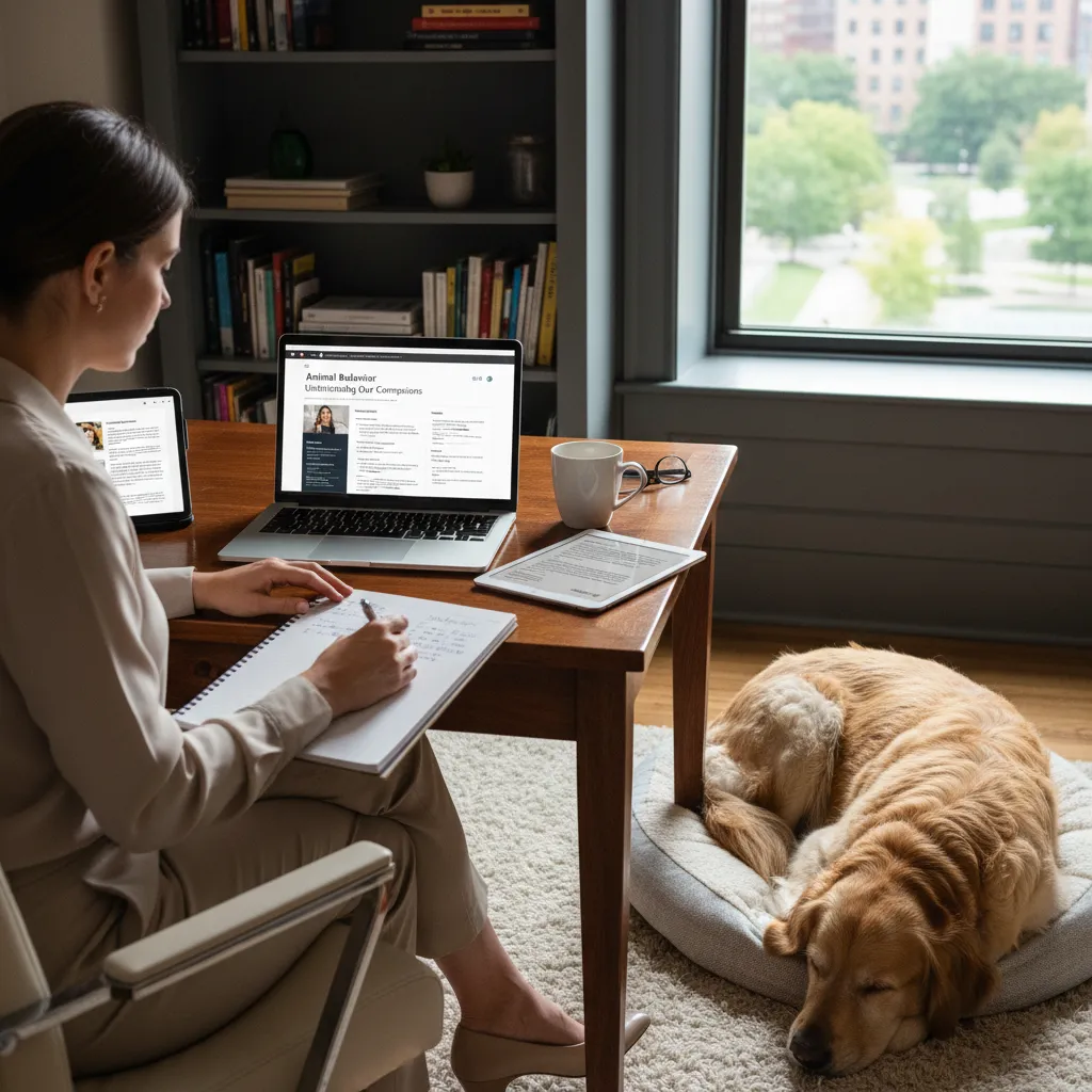 Occupational Therapist studying online AAT certification modules