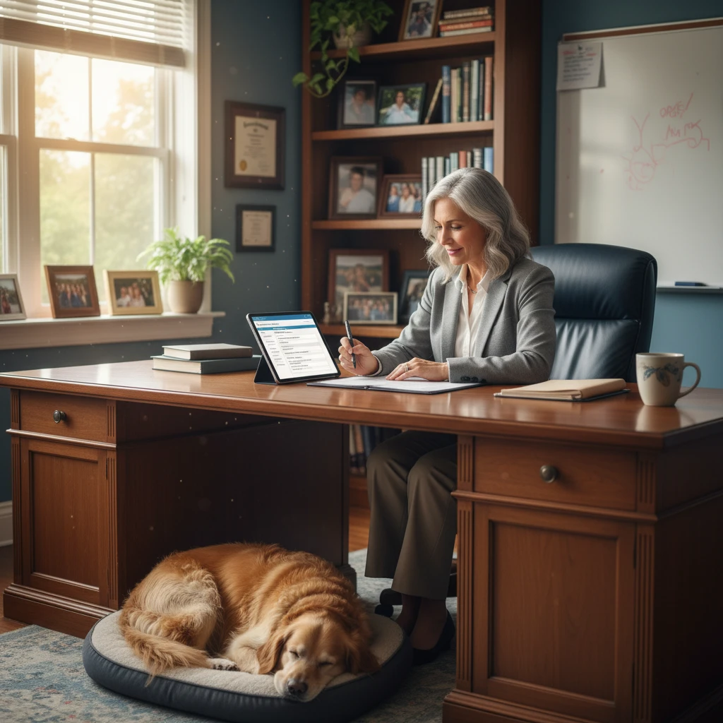 Registering for therapy dog training course