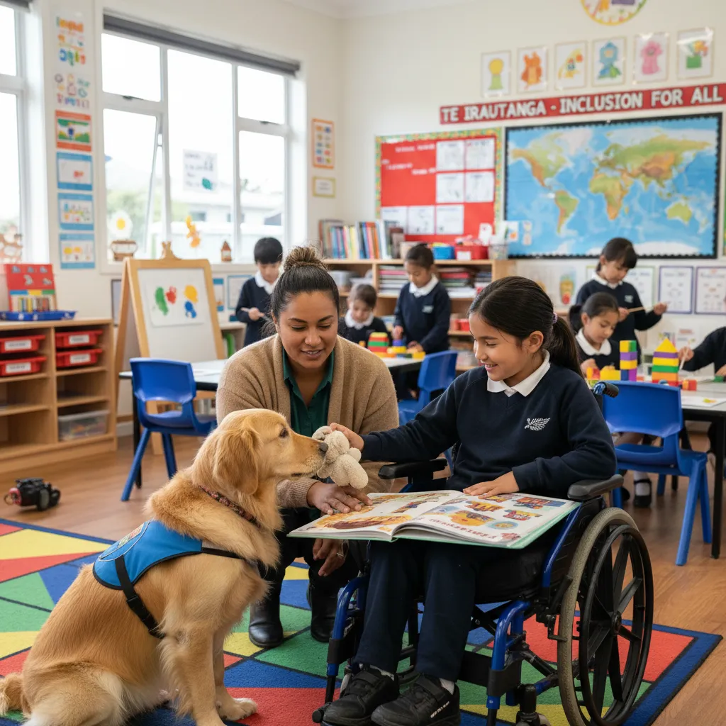 Inclusive education using learning support dog funding