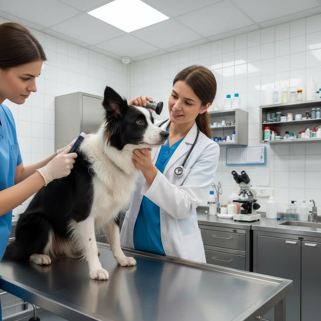 Veterinary health check for therapy dog registration