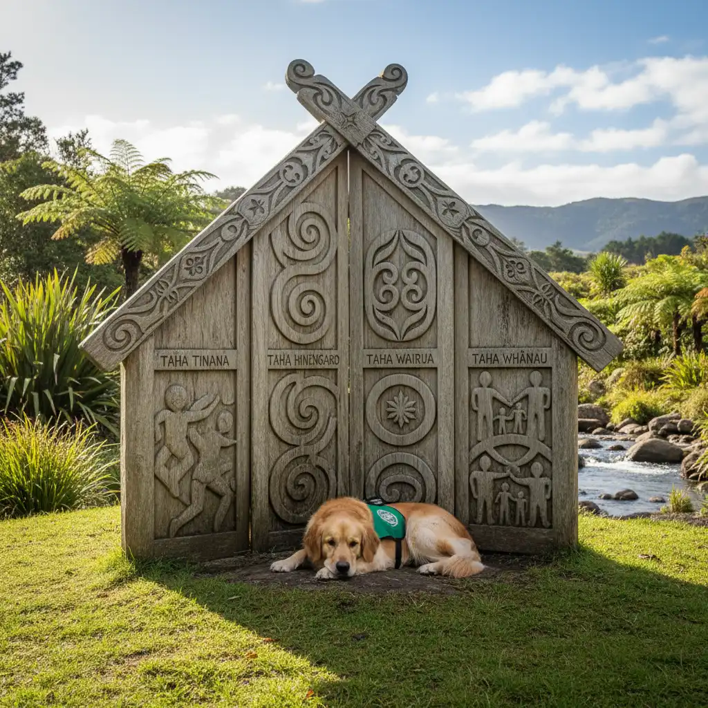 Concept of Te Whare Tapa Whā in animal assisted therapy