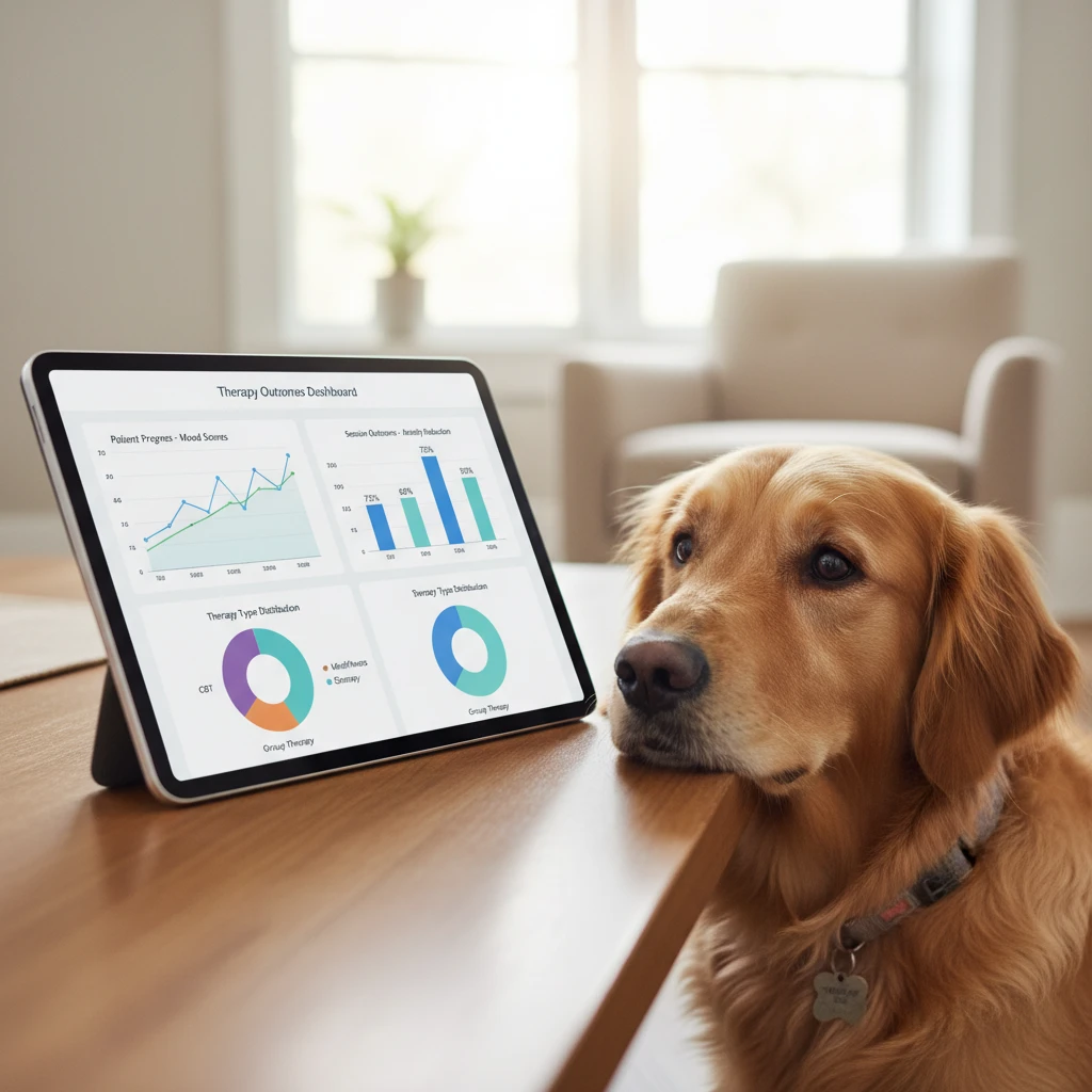 Data visualization of Animal Assisted Therapy outcomes