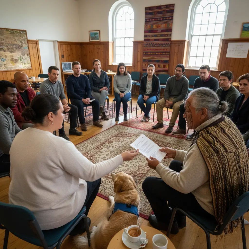 Community consultation meeting regarding animal therapy