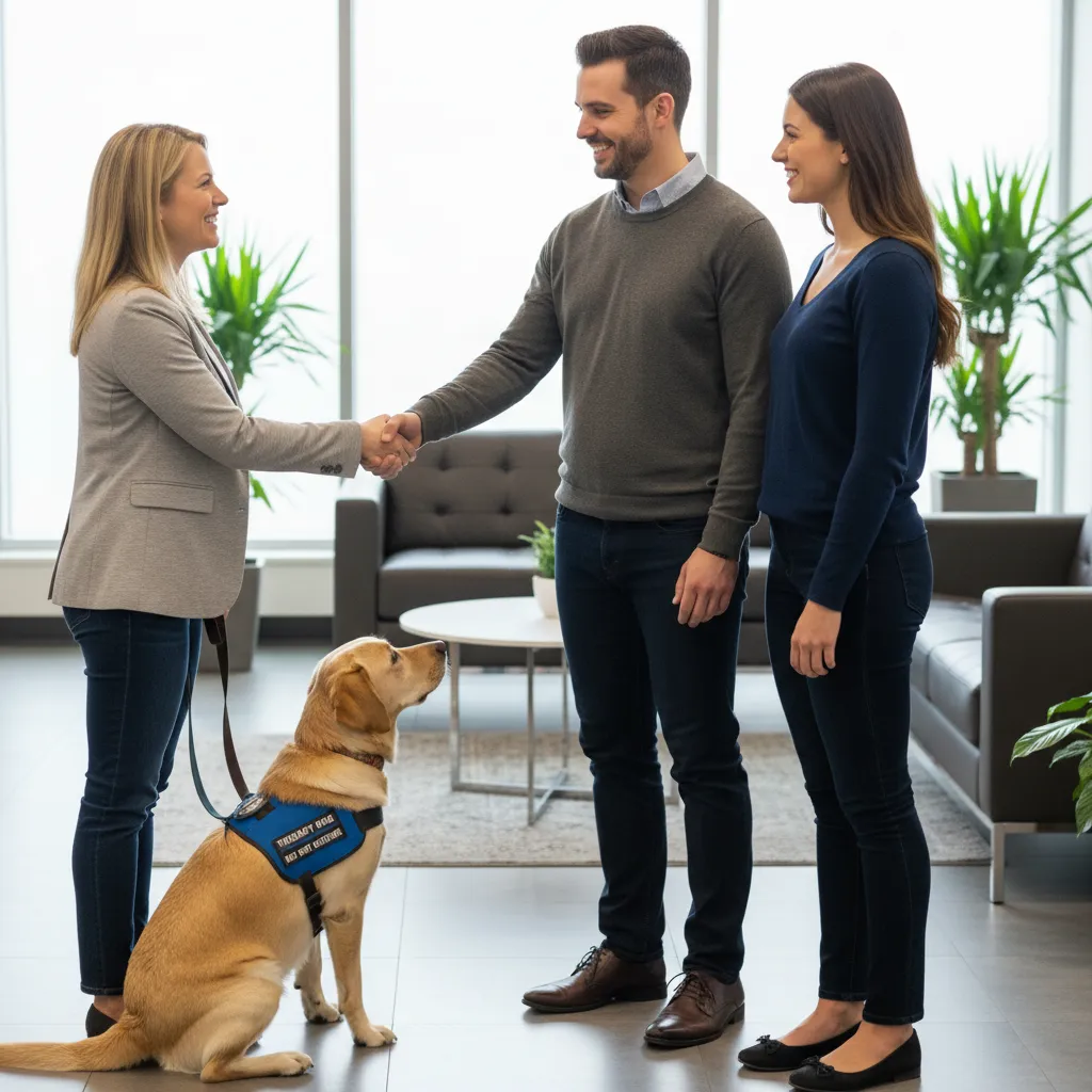 Booking a family therapy with dogs NZ session with a professional provider