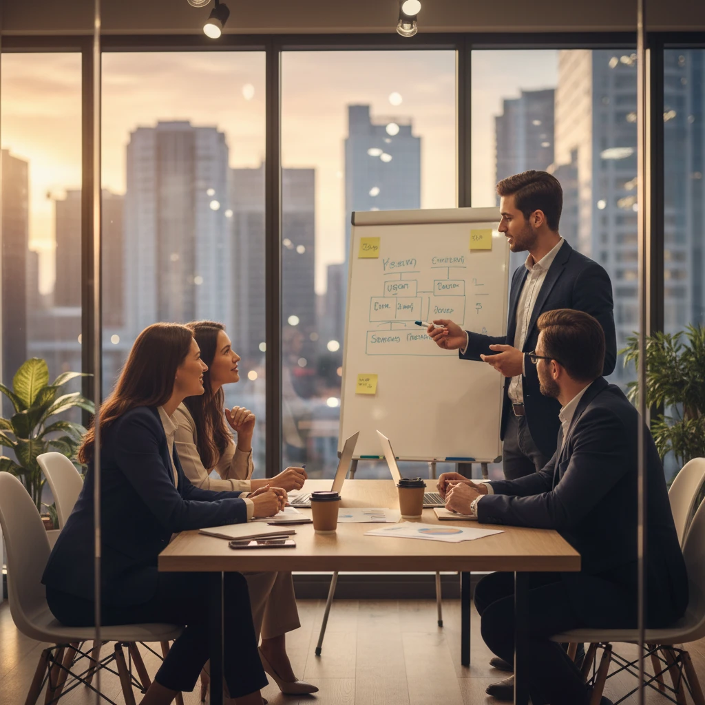 Manager and employee discussing workload to prevent burnout