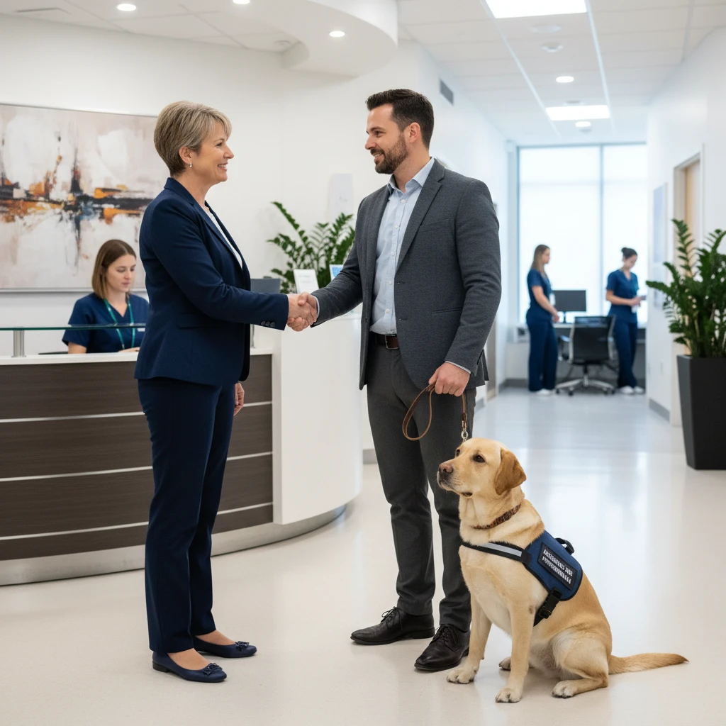 Contracting professional animal assisted therapy services