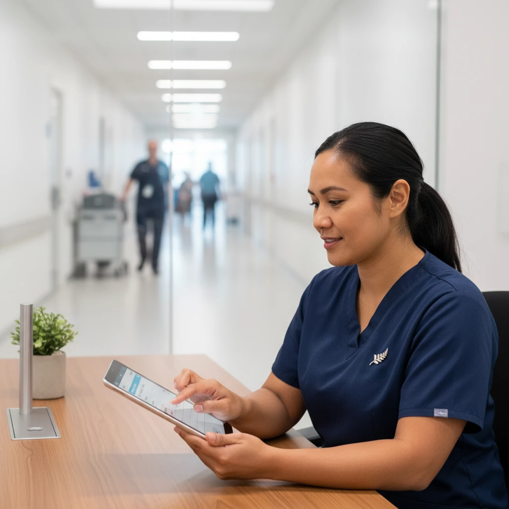 Medical administrator booking a therapy dog visit clinical